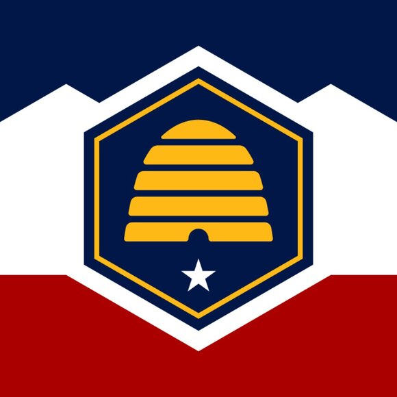 Utah state flag bead bracelet, handmade, adjustable length, beehive state - Picture 6 of 7